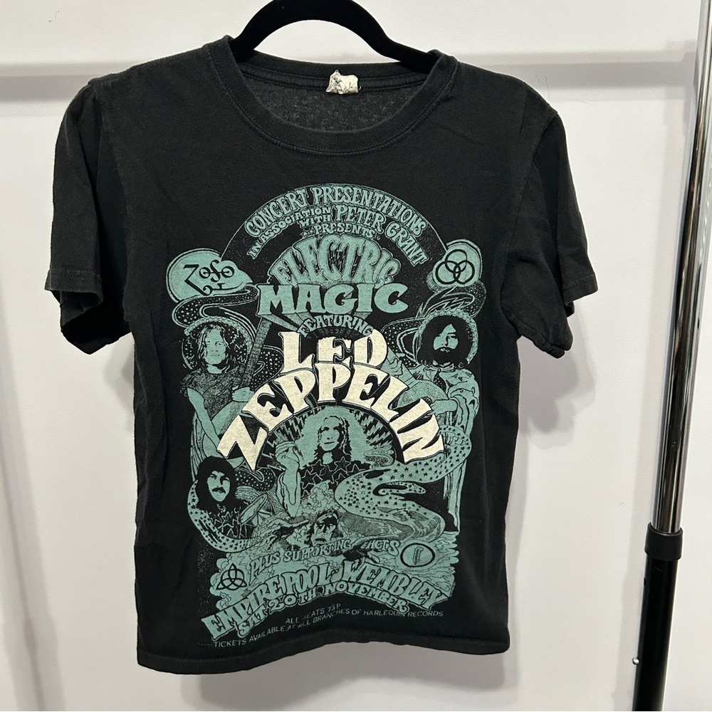 Led Zeppelin Black And Blue 2011 Concert Style Graphic Tee Sz Small - “Jolene” - Picture 2 of 16